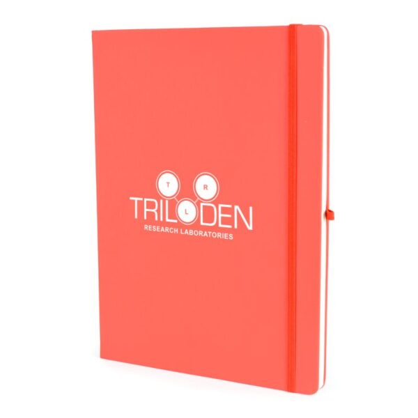 A4 Mole Notepad red | Bespoke Notebooks | Notepads with my logo | Printed notebooks UK | Full colour notebooks | Embossed notebooks | Bulk printed notepads | bulk branded notebooks