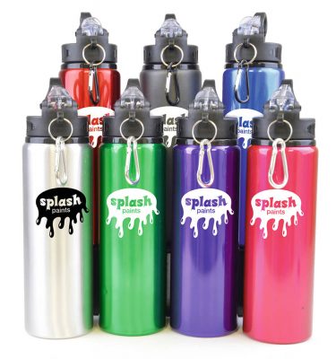 800ml Aluminium Cherub bottle | Eco Friendly | UK manufactured | Biodegradable | Promotional merchandise | Branded Merchandise | Printed Products | Eco Friendly Bottles | Recycled Bottles with logo | Printed Water bottles UK