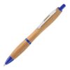 Contour Bamboo Ballpen blue | Promotional merchandise | Branded Merchandise | Printed Products | Eco Friendly | Sustainable | Bulk Printed Pens