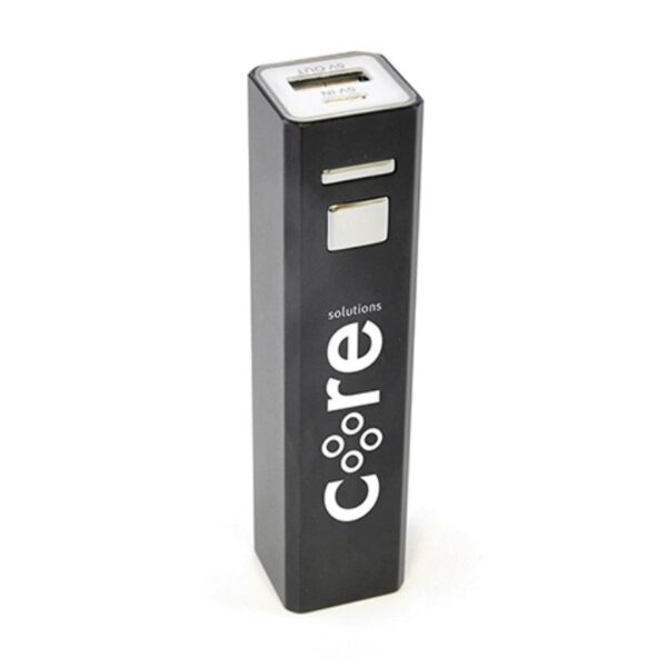 Cuboid Power Bank black | Promotional merchandise | Branded Merchandise | Printed Products