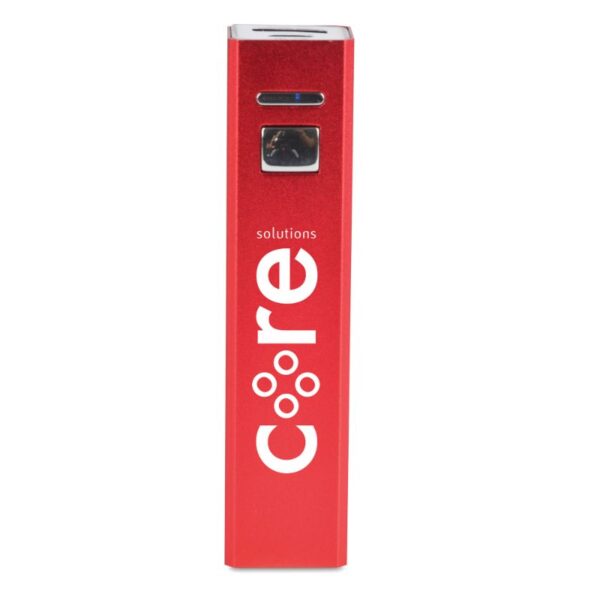 Cuboid Power Bank red | Promotional merchandise | Branded Merchandise | Printed Products