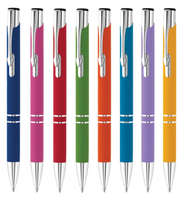 Electra Soft Touch Pen - Full colour print | Promotional merchandise | Branded Merchandise | Printed Products | Cheap printed pens | Bulk printed pens | UK Cheap pens | Engraved Cheap metal pens | Pens engraved logo