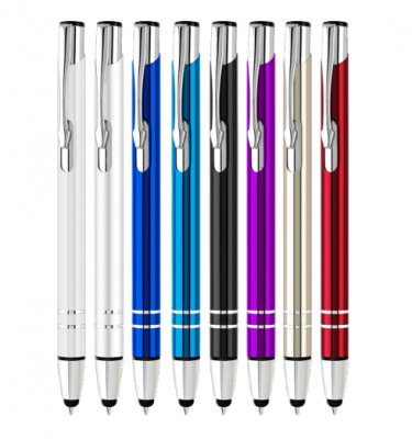 Electra Touch Ballpen | Promotional merchandise | Branded Merchandise | Printed Products | Engraved pens with stylus | Personalised metal stylus pens