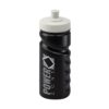 Finger Grip 500ml water bottle black | Cheap bottles | Bulk printed bottles | Printed water bottles UK | Eco Friendly | UK manufactured | Biodegradable | Water bottles with my logo | Water bottles with school logo