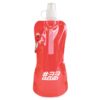 Fold Up Bottle 400ml red | Cheap bottles | Bulk printed bottles | Printed water bottles UK | Eco Friendly | UK manufactured | Biodegradable | Water bottles with my logo | Water bottles with school logo