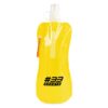 Fold Up Bottle 400ml yellow | Cheap bottles | Bulk printed bottles | Printed water bottles UK | Eco Friendly | UK manufactured | Biodegradable | Water bottles with my logo | Water bottles with school logo