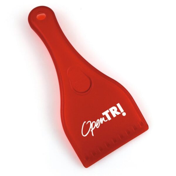 Hudson Plastic Ice Scraper red | Promotional merchandise | Branded Merchandise | Printed Products