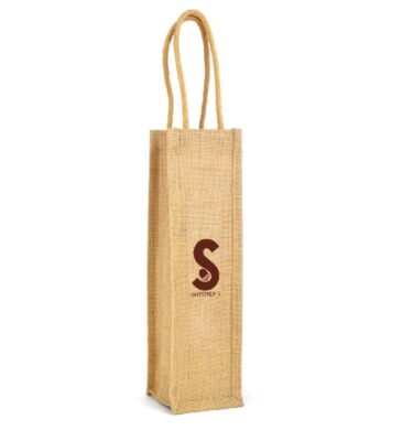 Jute Wine Bag | Promotional merchandise | Branded Merchandise | Printed Products | eco friendly