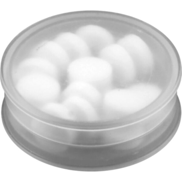 Mini Mint Pot clear | Promotional merchandise | Branded Merchandise | Printed Products | Branded Confectionery | Printed mints | Branded mint tins