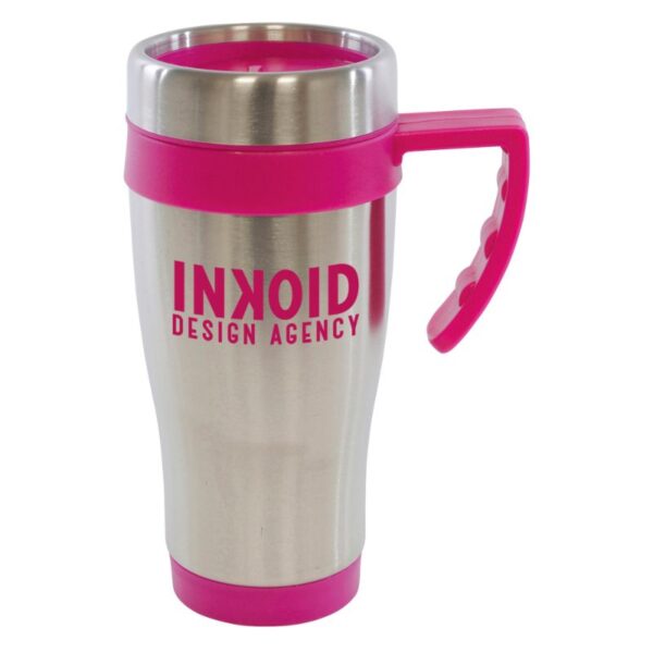 Oregon Stainless Steel Travel Mug pink | Promotional merchandise | Branded Merchandise | Printed Products