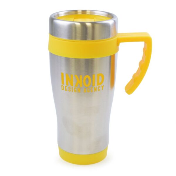 Oregon Stainless Steel Travel Mug yellow | Promotional merchandise | Branded Merchandise | Printed Products