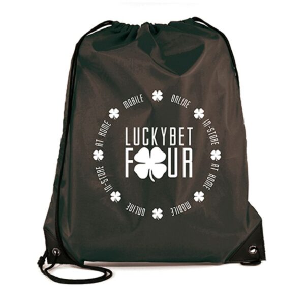 Pegasus Drawstring Bag black | Promotional merchandise | Branded Merchandise | Printed Products