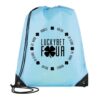 Pegasus Drawstring Bag light blue | Promotional merchandise | Branded Merchandise | Printed Products