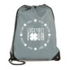 Pegasus Drawstring Bag light grey | Promotional merchandise | Branded Merchandise | Printed Products