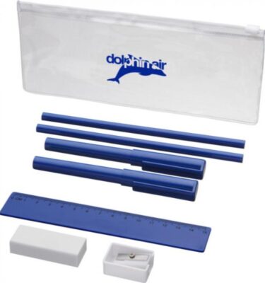 Pencil Case Set Mindy blue | Promotional merchandise | Branded Merchandise | Printed Products | Promotional merchandise | Branded Merchandise | Printed Products | Cheap printed pens | Bulk printed pens | UK Cheap pens | Bulk Printed Pencil Case | Eco Friendly Pencil case