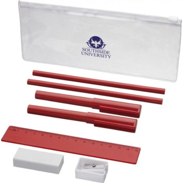 Pencil Case Set Mindy red | Promotional merchandise | Branded Merchandise | Printed Products