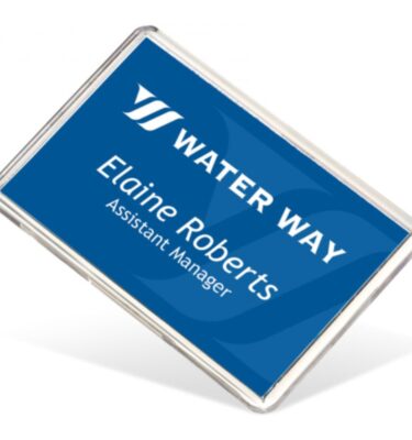 Picto Rectangular Badge large | Promotional merchandise | Branded Merchandise | Printed Products | Visitor Badge | Exhibition Badge