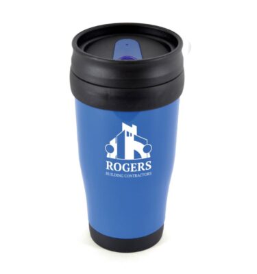 Polo Double Walled Tumbler 400ml blue | Promotional merchandise | Branded Merchandise | Printed Products