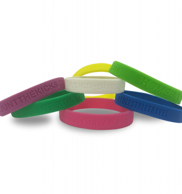 Silicon wristbands debossed | Promotional merchandise | Branded Merchandise | Printed Products | bulk branded wristbands | personalised wristbands UK