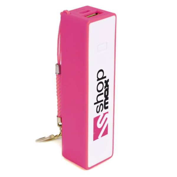 Tower Power Bank pink | Promotional merchandise | Branded Merchandise | Printed Products