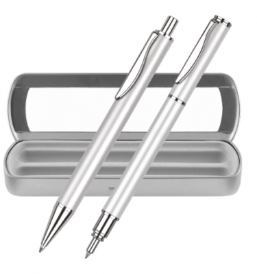 Vogue Metal Ballpen Set | Promotional merchandise | Branded Merchandise | Printed Products | Cheap printed pens | Bulk printed pens | UK Cheap pens | Engraved Pens | Bulk Engraved Pens | Metal Pen Sets Engraved