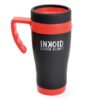 450ml Matt Black Travel Mug red | Promotional merchandise | Branded Merchandise | Printed Products