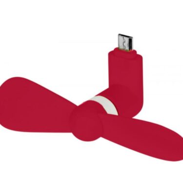 Airing Micro USB Fan red | Promotional merchandise | Branded Merchandise | Printed Products
