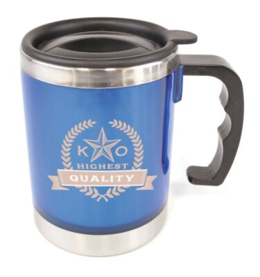 Double Walled Travel Mug blue | Promotional merchandise | Branded Merchandise | Printed Products
