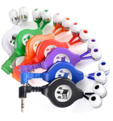 Ivy Retractable Headphones | Promotional merchandise | Branded Merchandise | Printed Products