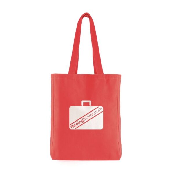 Coloured 10oz Cotton Shopper with Gusset red | Promotional merchandise | Branded Merchandise | Printed Products
