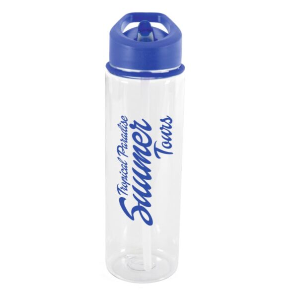 Evelyn Translucent 800ml Triton Bottle blue | Cheap bottles | Bulk printed bottles | Printed water bottles UK | Eco Friendly | UK manufactured | Biodegradable | Water bottles with my logo | Water bottles with school logo
