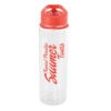 Evelyn Translucent 800ml Triton Bottle red | Cheap bottles | Bulk printed bottles | Printed water bottles UK | Eco Friendly | UK manufactured | Biodegradable | Water bottles with my logo | Water bottles with school logo