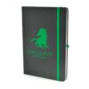 A5 Black Mole Notebook green | Bespoke Notebooks | Notepads with my logo | Printed notebooks UK | Full colour notebooks | Embossed notebooks | Bulk printed notepads | bulk branded notebooks