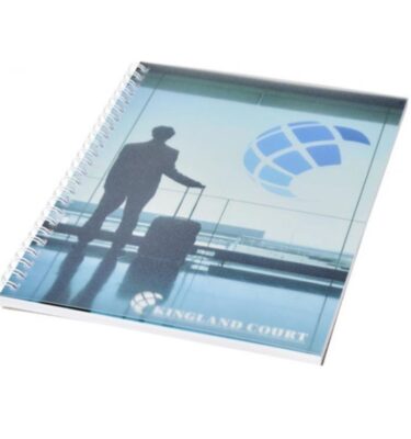A5 Wirebound Notebook cover | Bespoke Notebooks | Notepads with my logo | Printed notebooks UK | Full colour notebooks | Embossed notebooks | Bulk printed notepads | bulk branded notebooks