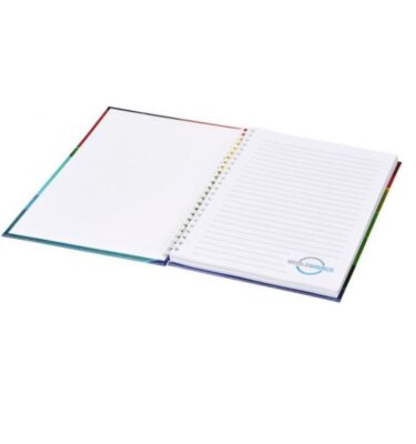 A5 Wirebound Notebook with Hard Cover | Bespoke Notebooks | Notepads with my logo | Printed notebooks UK | Full colour notebooks | Embossed notebooks | Bulk printed notepads | bulk branded notebooks