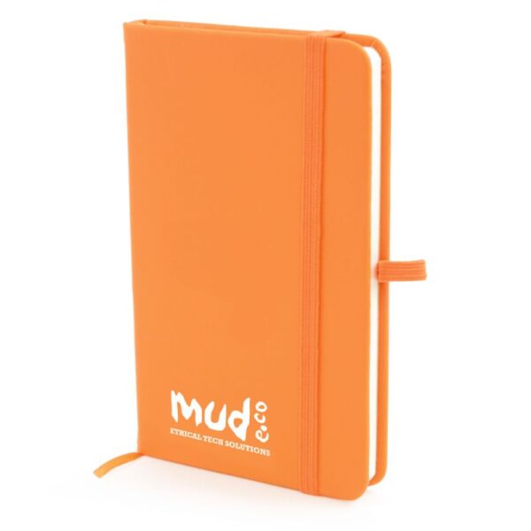 A6 Mole Notebook amber | Bespoke Notebooks | Notepads with my logo | Printed notebooks UK | Full colour notebooks | Embossed notebooks | Bulk printed notepads | bulk branded notebooks