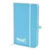 A6 Mole Notebook cyan | Bespoke Notebooks | Notepads with my logo | Printed notebooks UK | Full colour notebooks | Embossed notebooks | Bulk printed notepads | bulk branded notebooks