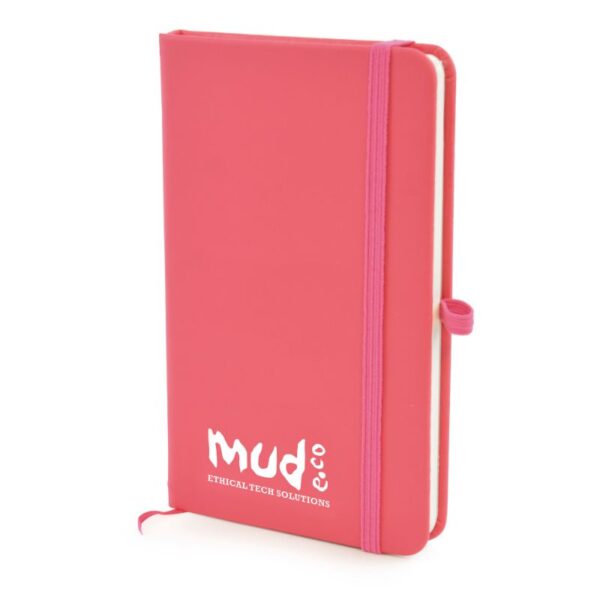 A6 Mole Notebook pink | Bespoke Notebooks | Notepads with my logo | Printed notebooks UK | Full colour notebooks | Embossed notebooks | Bulk printed notepads | bulk branded notebooks