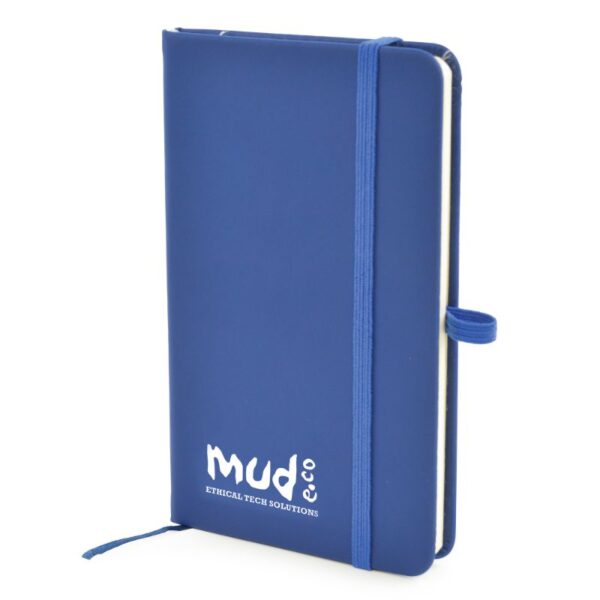 A6 Mole Notebook royal blue | Bespoke Notebooks | Notepads with my logo | Printed notebooks UK | Full colour notebooks | Embossed notebooks | Bulk printed notepads | bulk branded notebooks