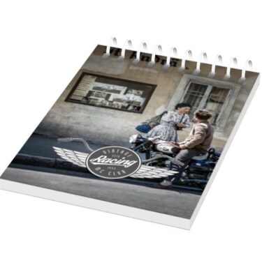A5 Wirebound Notebook cover | Bespoke Notebooks | Notepads with my logo | Printed notebooks UK | Full colour notebooks | Embossed notebooks | Bulk printed notepads | bulk branded notebooks