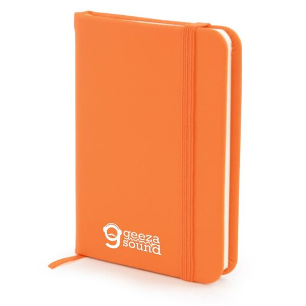 A7 Mole Notebook amber | Bespoke Notebooks | Notepads with my logo | Printed notebooks UK | Full colour notebooks | Embossed notebooks | Bulk printed notepads | bulk branded notebooks