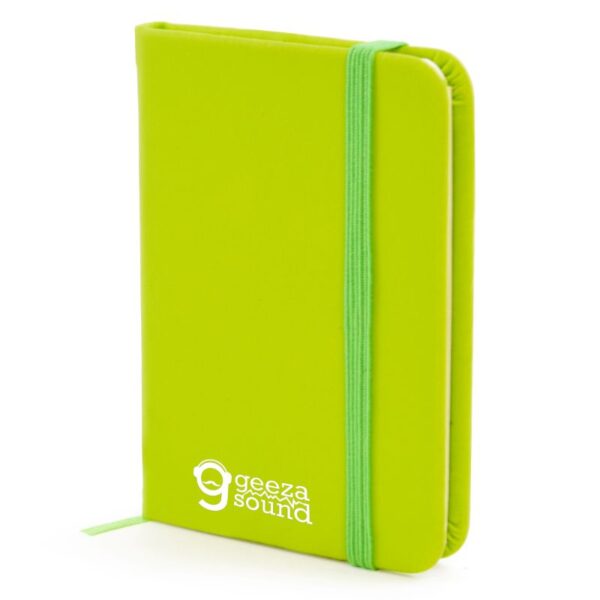A7 Mole Notebook green | Bespoke Notebooks | Notepads with my logo | Printed notebooks UK | Full colour notebooks | Embossed notebooks | Bulk printed notepads | bulk branded notebooks