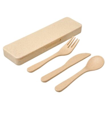 Bamboo Fiber Cutlery Set | Promotional merchandise | Branded Merchandise | Printed Products