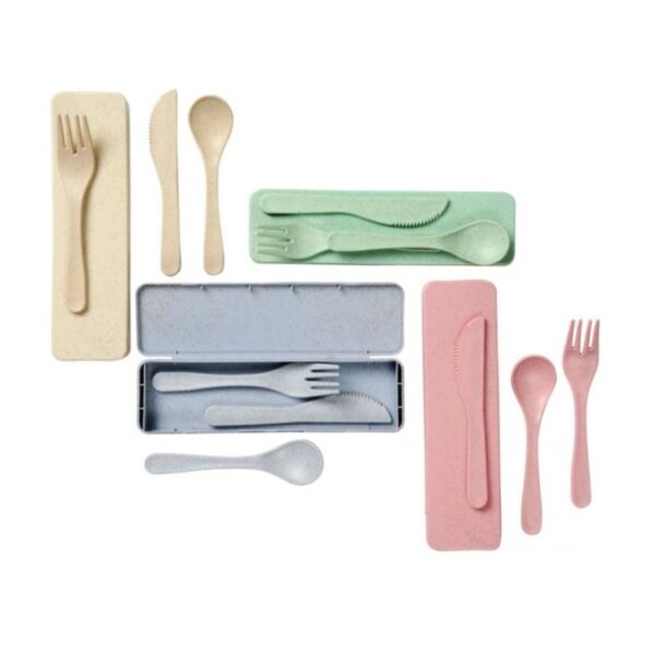 Bamboo Fiber Cutlery Set | Promotional merchandise | Branded Merchandise | Printed Products
