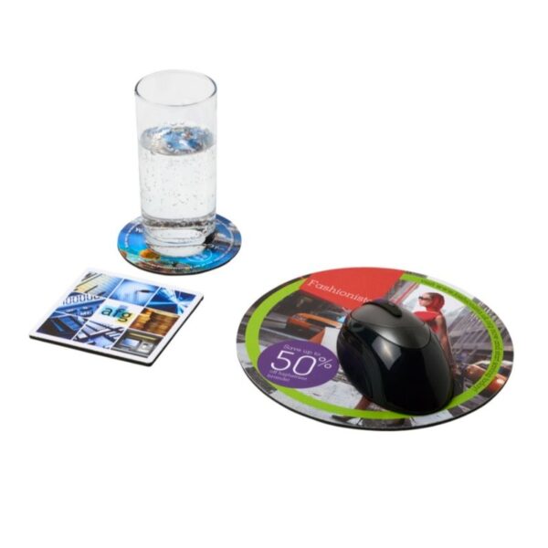 Coaster and Mouse Mat Set 3 | Promotional merchandise | Branded Merchandise | Printed Products