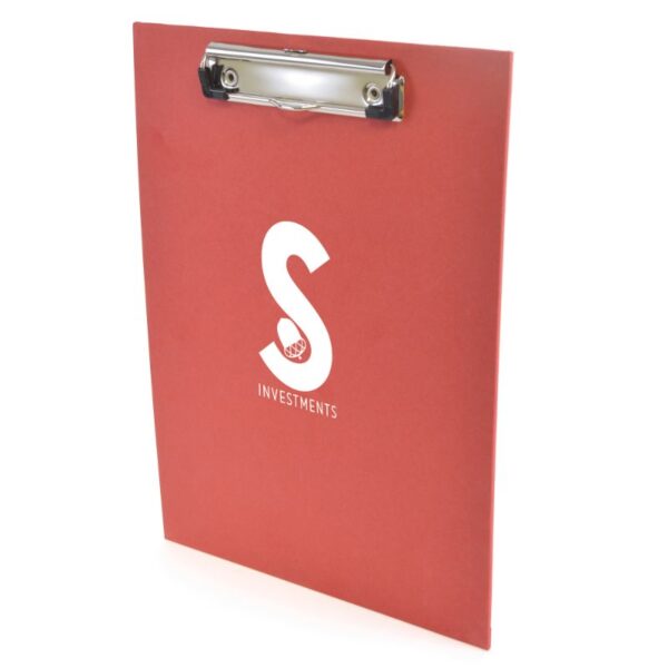 Hard back clipboard red | Promotional merchandise | Branded Merchandise | Printed Products