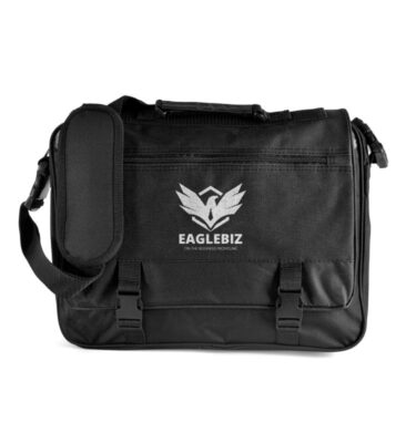 Nelson Laptop Satchel black | Promotional merchandise | Branded Merchandise | Printed Products