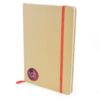 Recycled A6 Natural Notebook blue | Bespoke Notebooks | Notepads with my logo | Printed notebooks UK | Full colour notebooks | Embossed notebooks | Bulk printed notepads | bulk branded notebooks | Eco Friendly Notebooks