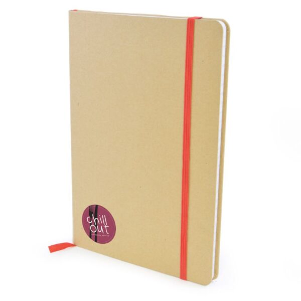 Recycled A6 Natural Notebook blue | Bespoke Notebooks | Notepads with my logo | Printed notebooks UK | Full colour notebooks | Embossed notebooks | Bulk printed notepads | bulk branded notebooks | Eco Friendly Notebooks