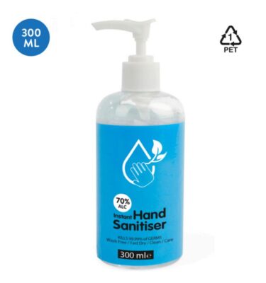 300ml Instant Hand Sanitiser | Coronavirus Protection | cheap sanitiser | Sanitisers with logo | Bulk Printed Sanitisers